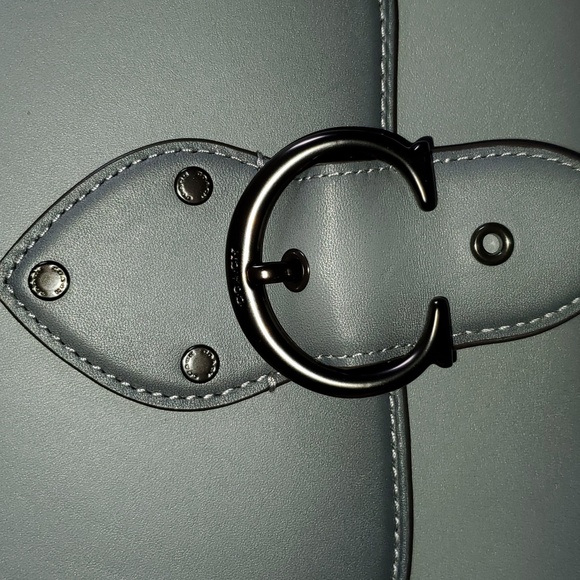 Coach Glovetan Leather Beat Bag Granite - Picture 9 of 10